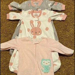 Baby Girls Carters Fleece Sleep Sacks